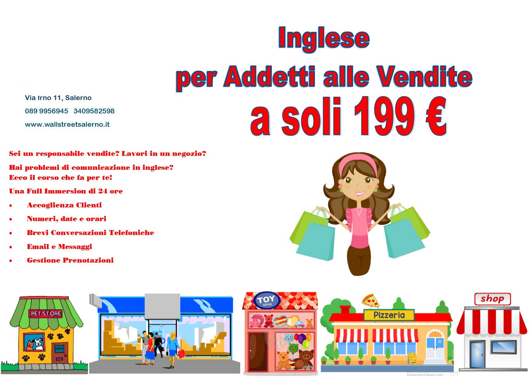 Corso per addetti alle vendite della British School International Salerno